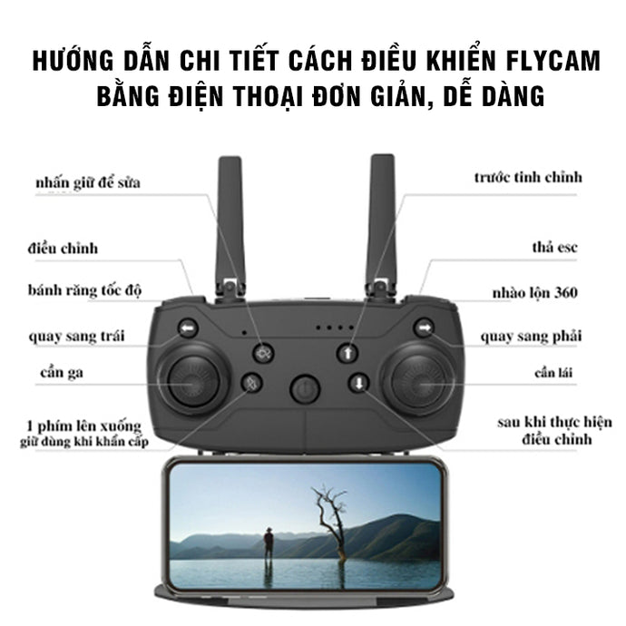 Hướng dẫn chi tiết cách điều khiển flycam bằng điện thoại đơn giản, dễ dàng