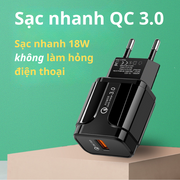 Củ sạc nhanh USB 3A18W,cổng sạc USB sạc nhanh thiết bị, không nóng máy