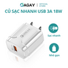 Củ sạc nhanh USB 3A18W,cổng sạc USB sạc nhanh thiết bị, không nóng máy