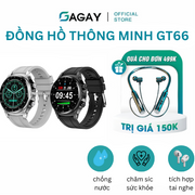 ĐỒNG HỒ THÔNG MINH TAI NGHE GT66TWS - CHỐNG NƯỚC - ĐA GIAO DIỆN - THEO DÕI SỨC KHỎE 24/7 - TIỆN LỢI ĐA NĂNG - THIẾT KẾ SANG TRỌNG BỀN BỈ