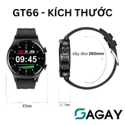 ĐỒNG HỒ THÔNG MINH TAI NGHE GT66TWS - CHỐNG NƯỚC - ĐA GIAO DIỆN - THEO DÕI SỨC KHỎE 24/7 - TIỆN LỢI ĐA NĂNG - THIẾT KẾ SANG TRỌNG BỀN BỈ