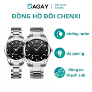 Đồng hồ đôi CHENXI, phong cách thời trang, thanh lịch, chống nước