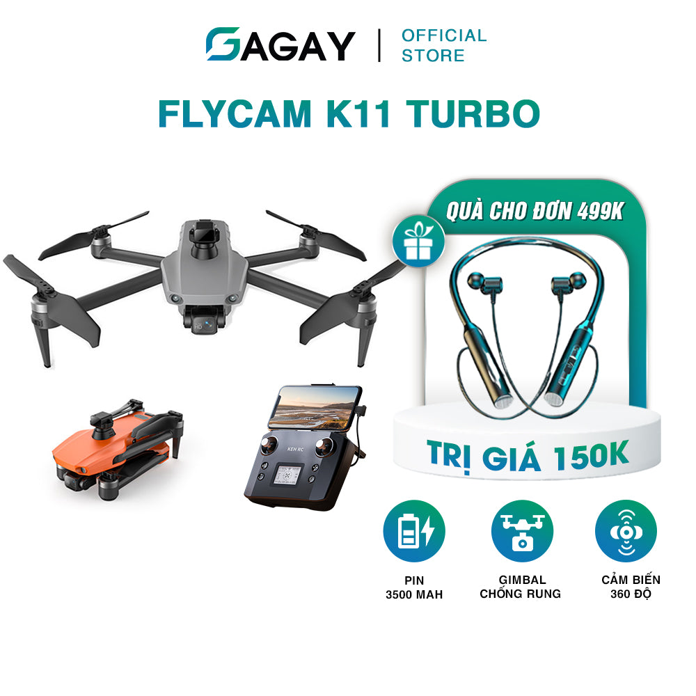 Flycam F1 Động Cơ Không Chổi Than, Flycam GPS, Camera HD, Dung Lượng Pin Siêu Lớn