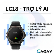 LC18 Đồng hồ thông minh mới - Tai nghe bluetooth 2 trong 1 - Cuộc gọi Bluetooth - Đo nhịp tim - Theo dõi oxy trong máu - Thanh toán ngoại tuyến