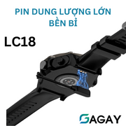 LC18 Đồng hồ thông minh mới - Tai nghe bluetooth 2 trong 1 - Cuộc gọi Bluetooth - Đo nhịp tim - Theo dõi oxy trong máu - Thanh toán ngoại tuyến