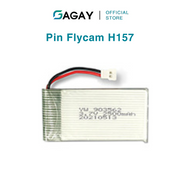 Flycam H157 động cơ không chổi than, thời gian bay 10-15p, dải đèn led gradient nhiều màu sắc