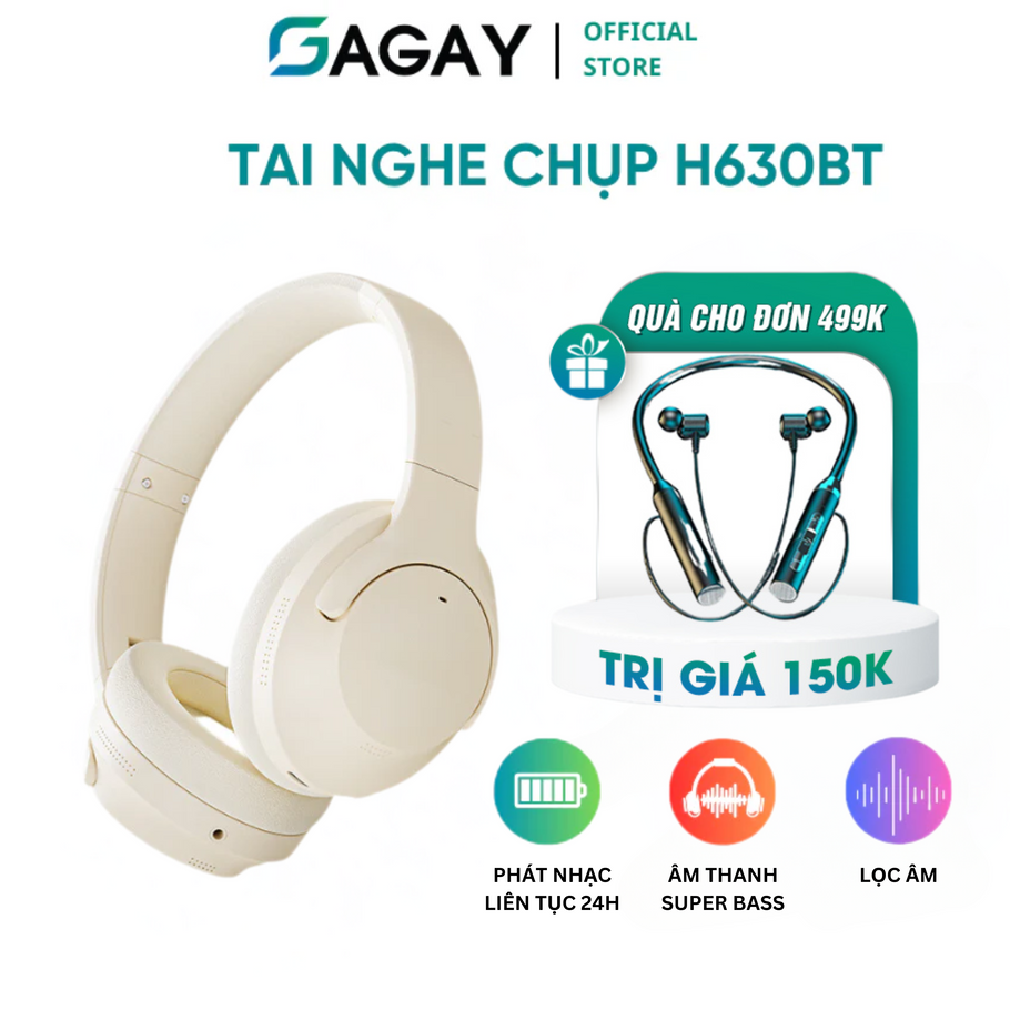 Tai nghe H630BT, tai nghe bluetooth 5.3 thế hệ mới