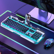 Bàn phím máy tính GX80, Có dây, bàn phím giả cơ, bàn phím Gaming LED 7 màu, Chơi Game siêu nét