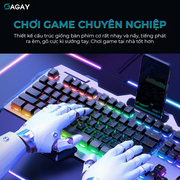 Bàn phím máy tính GX80, bàn phím giả cơ, bàn phím Gaming LED 7 màu Có Dây, Chơi Game siêu nét