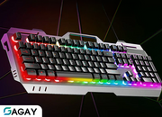 Bàn phím gaming có đèn led 7 màu phím tròn keyboard chơi game T Wolf T80