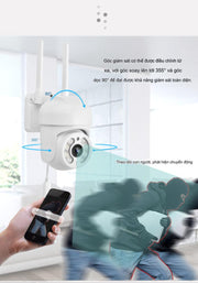 Camera ICSEE 2 Wifi Camera Giám Sát Trong Nhà Ngoài Trời Xoay 4 Chiều