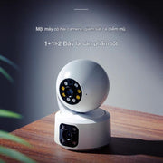 Camera LEAN-208 Wifi Camera Giám Sát Trong Nhà Xoay 4 Chiều 2 Camera Dễ Dàng Cài Đặt