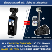 Camera mini Pocket 2 4K thể thao, đa dạng chức năng, máy ảnh mini cảm biến chất lượng cao