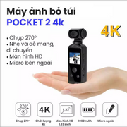 Camera mini Pocket 2 4K thể thao, đa dạng chức năng, máy ảnh mini cảm biến chất lượng cao