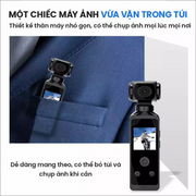 Camera mini Pocket 2 4K thể thao, đa dạng chức năng, máy ảnh mini cảm biến chất lượng cao