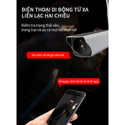 Camera Năng Lượng Mặt Trời 1080P HD WiFi Đôi Nguồn Sáng Phát Hiện Chuyển Động 2 Chiều