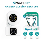 Camera LEAN-208 Wifi Camera Giám Sát Trong Nhà Xoay 4 Chiều 2 Camera Dễ Dàng Cài Đặt