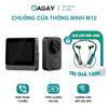 Chuông cửa không dây M12 đàm thoại 2 chiều dễ dàng sử dụng không cần kết nối apps