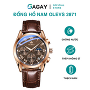 Đồng hồ nam OLEVS 2871 Lịch chuyển động, mặt số phát sáng, chống thấm nước GD850