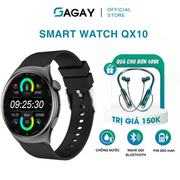 Đồng hồ thông minh QX10 AMOLED, đồng hồ thể thao đa chức năng nghe, gọi, phát nhạc, đo nhịp tim