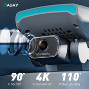 Flycam F1, máy bay điều khiển từ xa có gắn định vị GPS, hình ảnh 4k HD