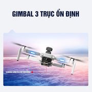 Flycam M218 Máy Bay Điều Khiển Từ Xa Camera Sắc Nét Gimbal Chống Rung 3 Trục Có GPS