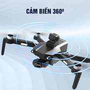 Flycam M218 Máy Bay Điều Khiển Từ Xa Camera Sắc Nét Gimbal Chống Rung 3 Trục Có GPS