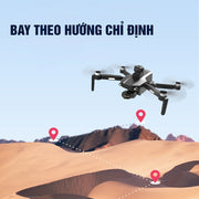 Flycam M218 Máy Bay Điều Khiển Từ Xa Camera Sắc Nét Gimbal Chống Rung 3 Trục Có GPS