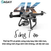 Flycam máy bay không người lái F11 pro định vị GPS, camera kép 6K