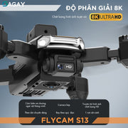 Flycam Mini Drone S13 PRO dung lượng pin lớn camera góc rộng