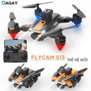 Flycam Mini Drone S13 PRO dung lượng pin lớn camera góc rộng