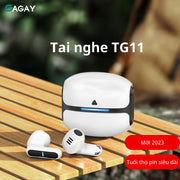 Tai nghe bluetooth TG11, tai nghe không dây tuổi thọ pin dài, chống ồn