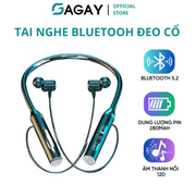 Tai nghe không dây vòng cổ, tai nghe bluetooth 5.2 thời lượng pin siêu dài, chống nước