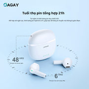 Tai nghe không dây ANC, tai nghe bluetooth với công nghệ chống ồn AIR-Feel