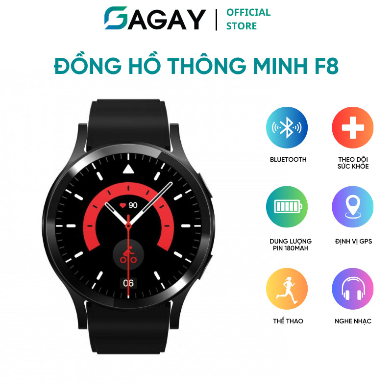 Đồng hồ thông minh F8, đồng hồ chống nước kết nối bluetooth theo dõi sức khỏe